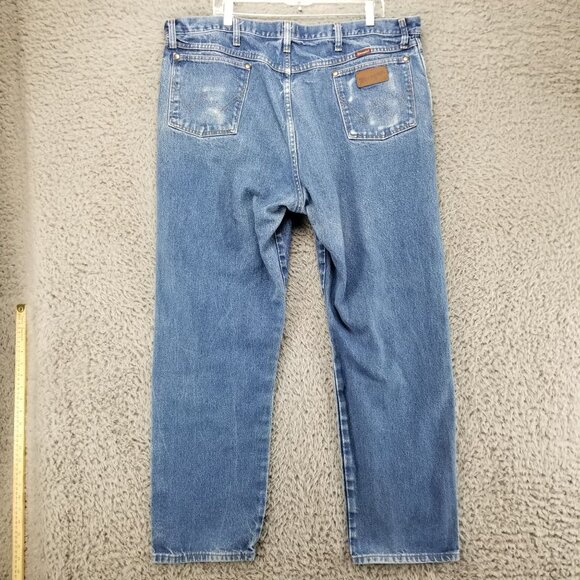 Wrangler Other - Wrangler Jeans Mens 42x32 Blue 100% Cotton High Rise 31MWZPW Relaxed *Read*